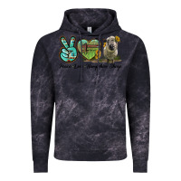 Cloud Black Peace Love Hampshire Sheep Vintage Hoodie - LillyAllenDesigns