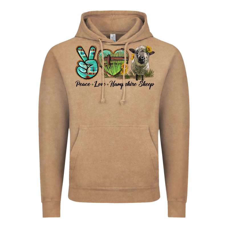 Peace Love Hampshire Sheep Vintage Hoodie by LillyAllenDesigns | Teevron