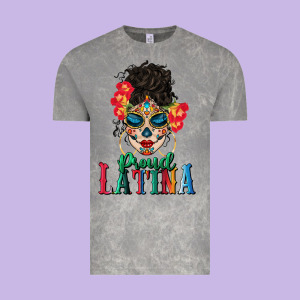 Proud Latina Vintage Tee Designed By Bundleandbundleshop