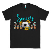 Black western leopard cowhide sunflowers  glitter mom soccer Classic Tee - Artiststas