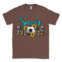 Chestnut western leopard cowhide sunflowers  glitter mom soccer Classic Tee - Artiststas