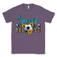 Lavender western leopard cowhide sunflowers  glitter mom soccer Classic Tee - Artiststas