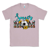 Lilac western leopard cowhide sunflowers  glitter mom soccer Classic Tee - Artiststas