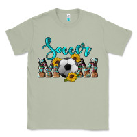 Matcha western leopard cowhide sunflowers  glitter mom soccer Classic Tee - Artiststas