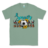 Sage western leopard cowhide sunflowers  glitter mom soccer Classic Tee - Artiststas