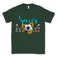 Sports Green western leopard cowhide sunflowers  glitter mom soccer Classic Tee - Artiststas