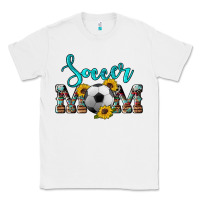 White western leopard cowhide sunflowers  glitter mom soccer Classic Tee - Artiststas