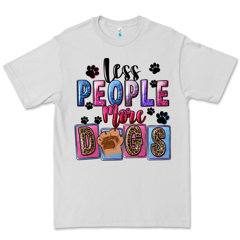 Less People More Dogs Mother's Day Premium Tee by FaDigitalArtStudio | Teevron