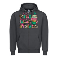 Smoke iced coffee because my sarcasm needs to stay hydra Zipper Hoodie - Jasminsmagicworld