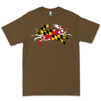 Cacao Maryland Crab State Pride Flag Premium Tee - maiPhamDesign