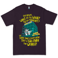 Plum Pinky and the Brain The World Premium Tee - maiPhamDesign