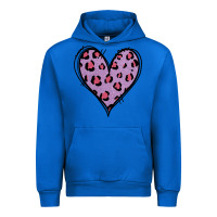 Cobalt Glitter Purple Leopard Heart Urban Hoodie - Jasminsmagicworld