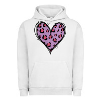 Pigment Lunar Rock Glitter Purple Leopard Heart Urban Hoodie - Jasminsmagicworld