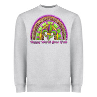 Heather Grey happy mardi gras y'all rainbow Heavyweight Sweatshirt - Jasminsmagicworld