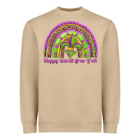 Happy Mardi Gras Y'all Rainbow Heavyweight Sweatshirt | Teevron