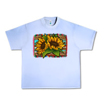 Grape Ice sunflower serape leopard background Urban Heavy Tee - Jasminsmagicworld