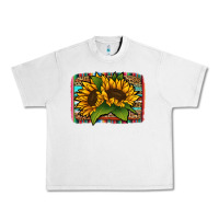 Lunar Rock sunflower serape leopard background Urban Heavy Tee - Jasminsmagicworld