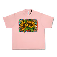 Salmon sunflower serape leopard background Urban Heavy Tee - Jasminsmagicworld