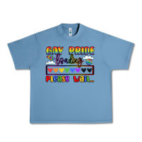 Pebble Blue gay pride loading please wait Urban Heavy Tee - LillyAllenDesigns