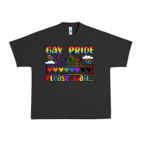 Pigment Black gay pride loading please wait Urban Heavy Tee - LillyAllenDesigns