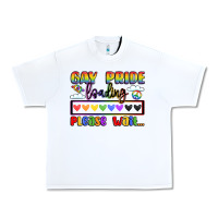 White gay pride loading please wait Urban Heavy Tee - LillyAllenDesigns