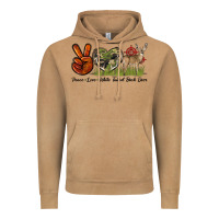 Vintage Camel Peace Love White Tailed Buck Deer Vintage Hoodie - LillyAllenDesigns