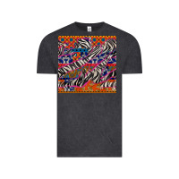 Vintage Black african ankara zebra seamless pattern Vintage Tee - BundleAndBundleShop