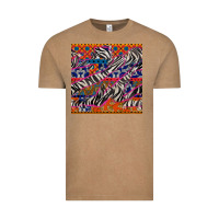 Vintage Coffee african ankara zebra seamless pattern Vintage Tee - BundleAndBundleShop