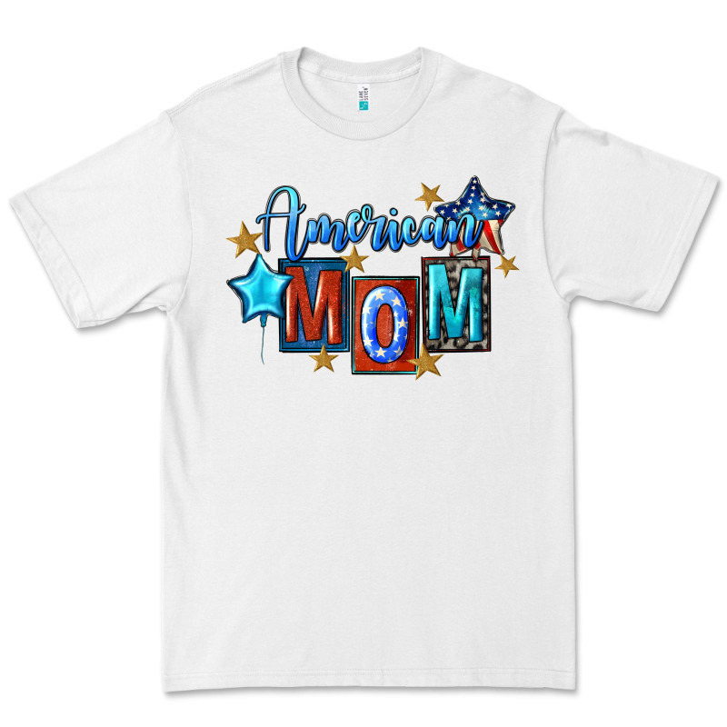 American Mom 4th Of July Premium Tee by FaDigitalArtStudio | Teevron