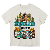 Cream shoulda been a cowgirl Heavy Core Tee - OliviaCreatesArt