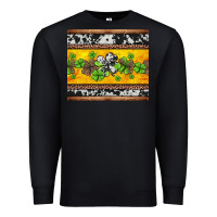 Black st Patricks day western shamrock Premium Sweatshirt - Jasminsmagicworld