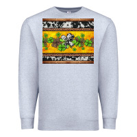 Heather Grey st Patricks day western shamrock Premium Sweatshirt - Jasminsmagicworld