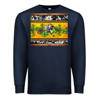 Navy st Patricks day western shamrock Premium Sweatshirt - Jasminsmagicworld