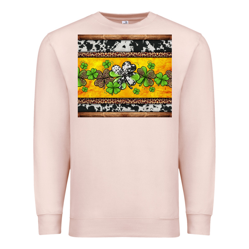 St Patricks Day Western Shamrock Premium Sweatshirt by Jasminsmagicworld | Teevron