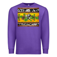 Purple st Patricks day western shamrock Premium Sweatshirt - Jasminsmagicworld