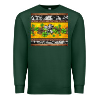 Sports Green st Patricks day western shamrock Premium Sweatshirt - Jasminsmagicworld