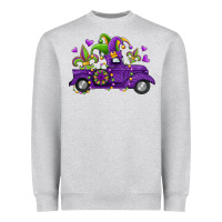 Heather Grey mardi gras truck Heavyweight Sweatshirt - Jasminsmagicworld