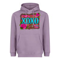 Lavender xoxo valentine's day pink roses and hearts Heavyweight Hoodie - Jasminsmagicworld