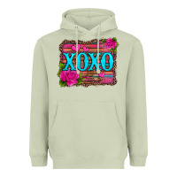 Matcha xoxo valentine's day pink roses and hearts Heavyweight Hoodie - Jasminsmagicworld