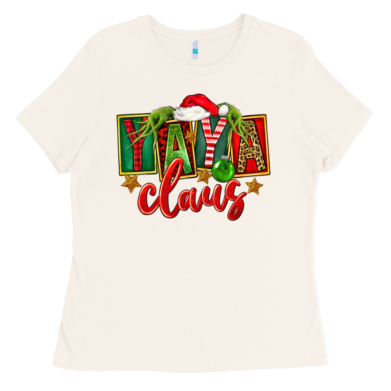 Christmas Yaya Claus Ladies Tee by FaDigitalArtStudio | Teevron