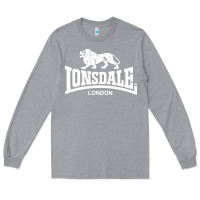 Heather Grey lonsdale classic logo lion Long Sleeve Tee - DesignPulse