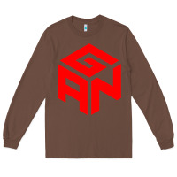 Chestnut GAN CUBE TIME Long Sleeve Tee - DesignPulse