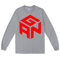 Heather Grey GAN CUBE TIME Long Sleeve Tee - DesignPulse