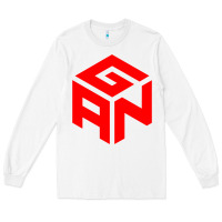 White GAN CUBE TIME Long Sleeve Tee - DesignPulse