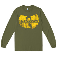 Army Green Vintage Long Sleeve Tee - DesignPulse