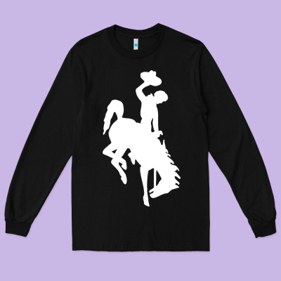 Wyoming Cowboys Long Sleeve Tee Designed By Designpulse