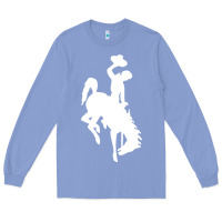 Colony Blue wyoming cowboys Long Sleeve Tee - DesignPulse