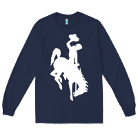 Navy wyoming cowboys Long Sleeve Tee - DesignPulse