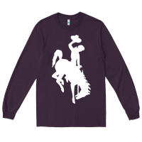 Plum wyoming cowboys Long Sleeve Tee - DesignPulse
