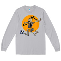 Moon Dust skeleton soccer player funny halloween blood moon Long Sleeve Tee - DesignPulse